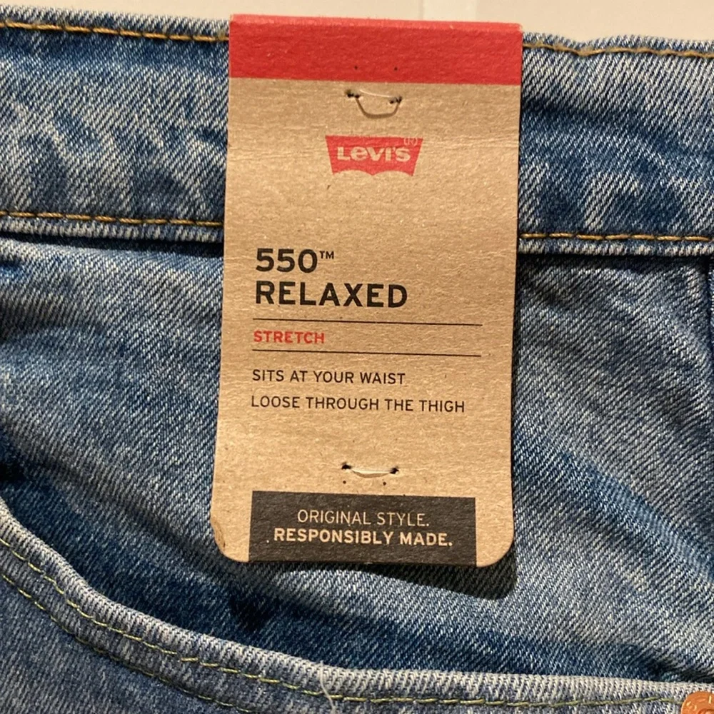 Levi’s Big‎ & Tall 550 Relaxed Jean. Sits at Your Waist, Loose Through the Thigh